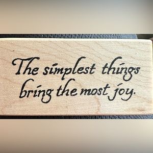 The Simplest Things Wood Mounted Rubber Stamp Northwoods Rubber Stamp New